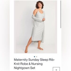 Old Navy Sunday Sleep Maternity Robe & Nightgown